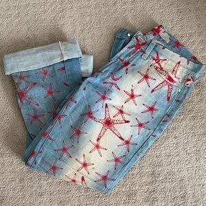 Vintage Versace starfish jeans
